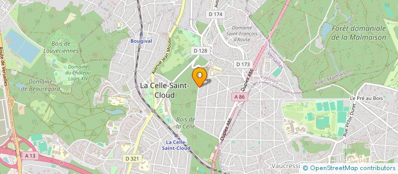 localisation de l'entreprise ACTIS COACHING  LA CELLE-SAINT-CLOUD