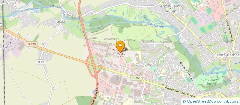 localisation de l'entreprise ACTIS CONSEILS à ARRAS