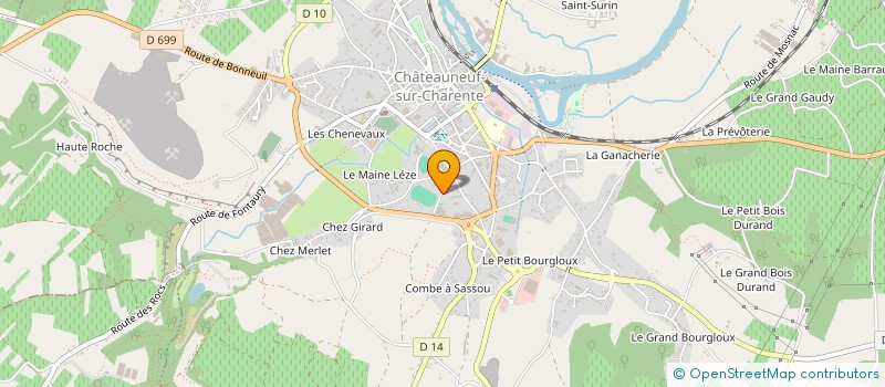 localisation de l'entreprise ACTIS-ENERGIE  CHATEAUNEUF-SUR-CHARENTE