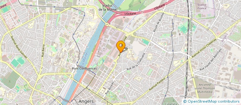 localisation de l'entreprise ACTIS ENVIRONNEMENT MAINE ET LOIRE à ANGERS