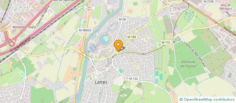 localisation de l'entreprise ACTISANTE à LATTES