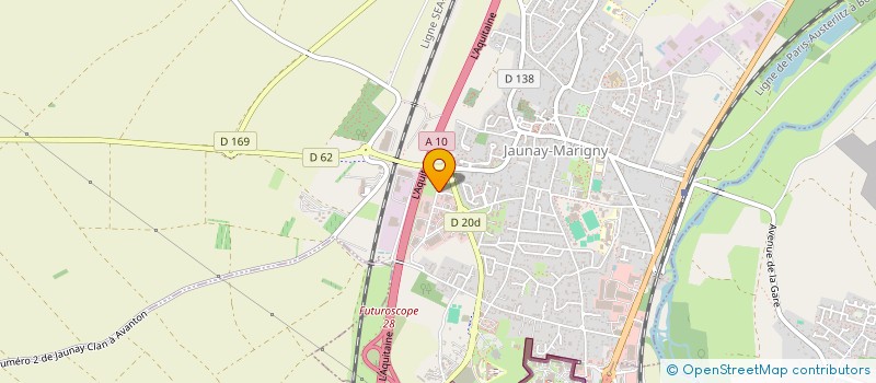 localisation de l'entreprise ACTISENS  JAUNAY-MARIGNY