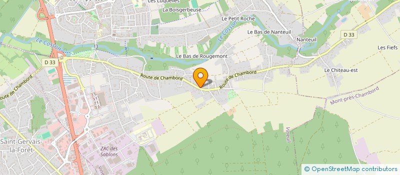 localisation de l'entreprise ACTISPARE  HUISSEAU-SUR-COSSON