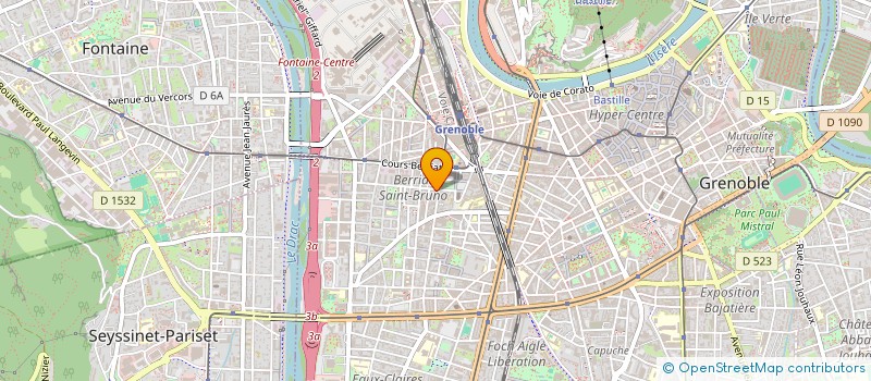 localisation de l'entreprise ACTISPORT à GRENOBLE