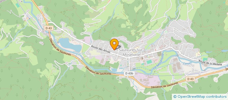 localisation de l'entreprise ACTISSE CONSEIL & FORMATION  SAULXURES-SUR-MOSELOTTE