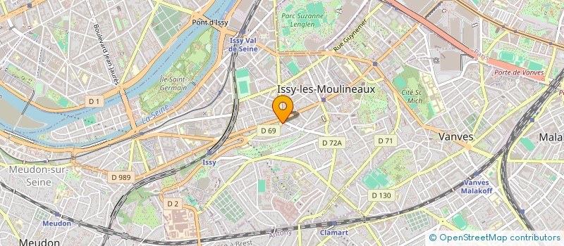 localisation de l'entreprise ACTISSY à ISSY-LES-MOULINEAUX