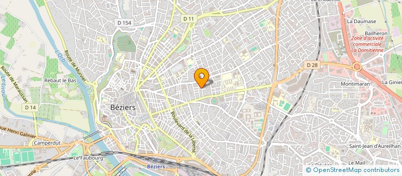 localisation de l'entreprise ACTISUD à BEZIERS