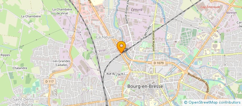 localisation de l'entreprise ACTITHERM à BOURG-EN-BRESSE