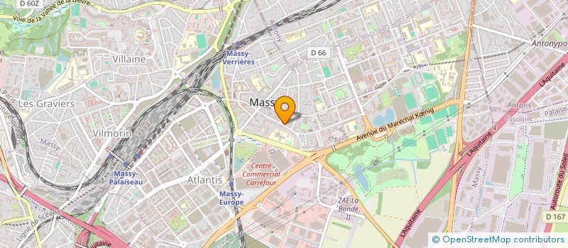 localisation de l'entreprise ACTITUDE à MASSY