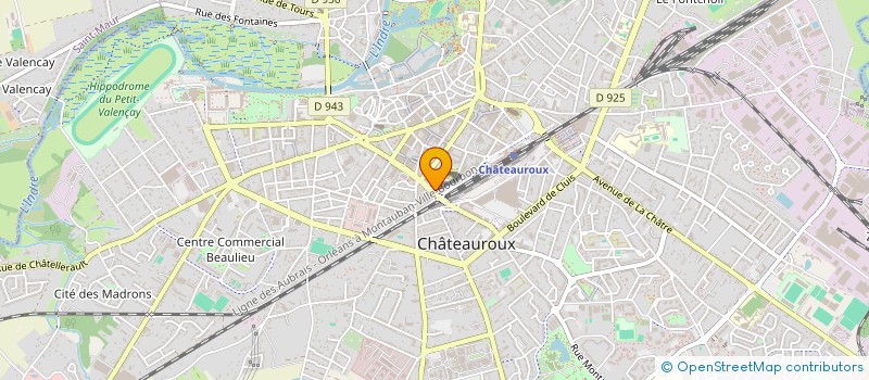 localisation de l'entreprise ACTITUDE à CHATEAUROUX