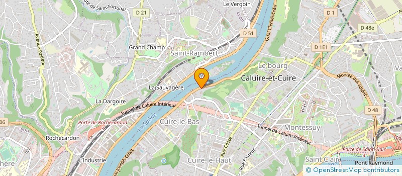 localisation de l'entreprise ACTITUDES à CALUIRE-ET-CUIRE