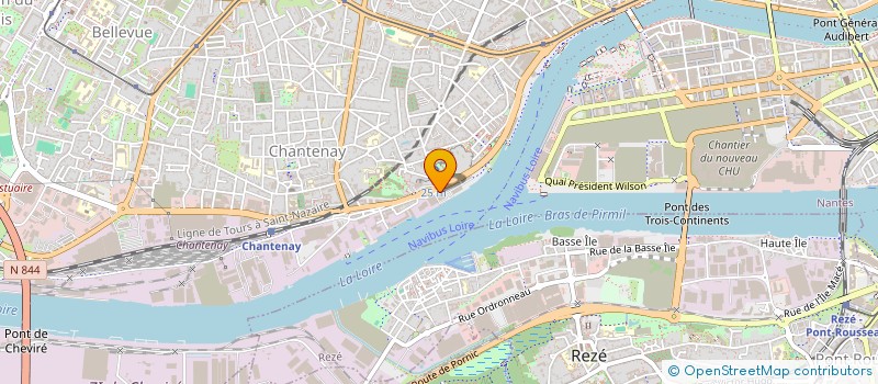 localisation de l'entreprise ACTITUDES à NANTES