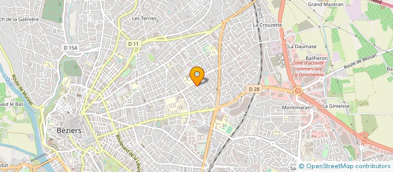 localisation de l'entreprise ACTIUM AVOCATS ASSOCIES à BEZIERS