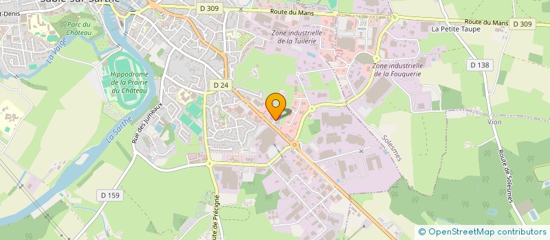 localisation de l'entreprise ACTIV'2 ROUES à SABLE-SUR-SARTHE