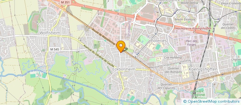 localisation de l'entreprise ACTIV à ECKBOLSHEIM