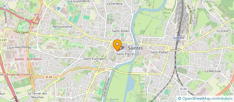 localisation de l'entreprise ACTIV  SAINTES