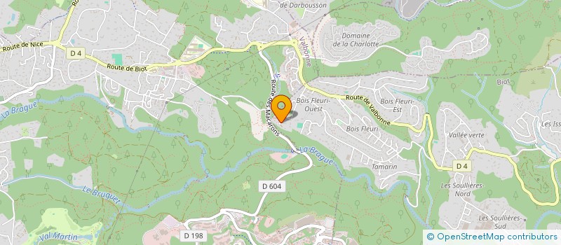 localisation de l'entreprise ACTIV'6 BUREAUTIQUE  BIOT