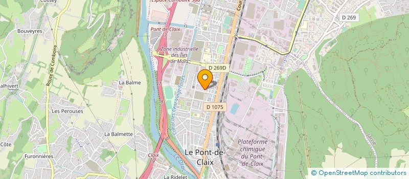 localisation de l'entreprise ACTIV'  LE PONT-DE-CLAIX