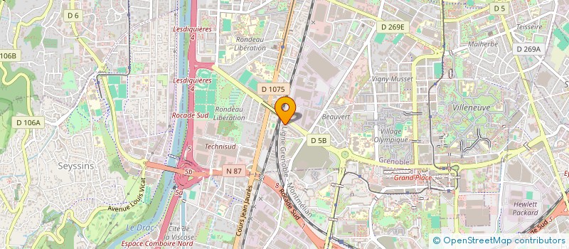 localisation de l'entreprise ACTIV'AUTO 38 à GRENOBLE