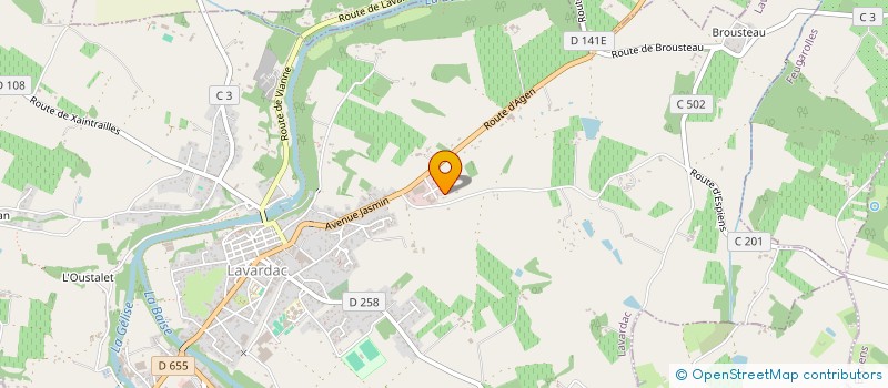 localisation de l'entreprise ACTIV'BAT  LAVARDAC