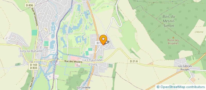 localisation de l'entreprise ACTIV'CLIM à LA CHAUSSEE-D'IVRY