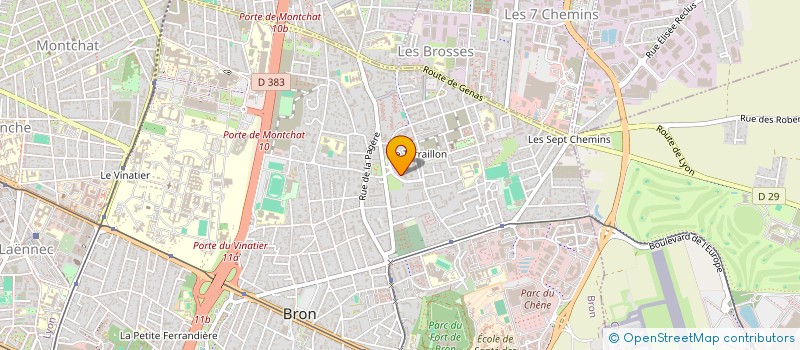 localisation de l'entreprise ACTIV'COLIS à BRON