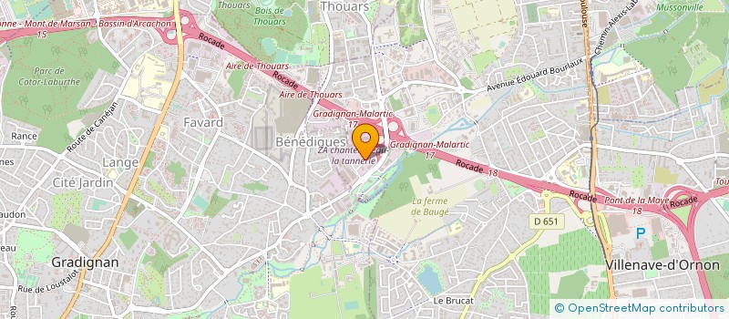 localisation de l'entreprise ACTIV CONSEIL  MERIGNAC