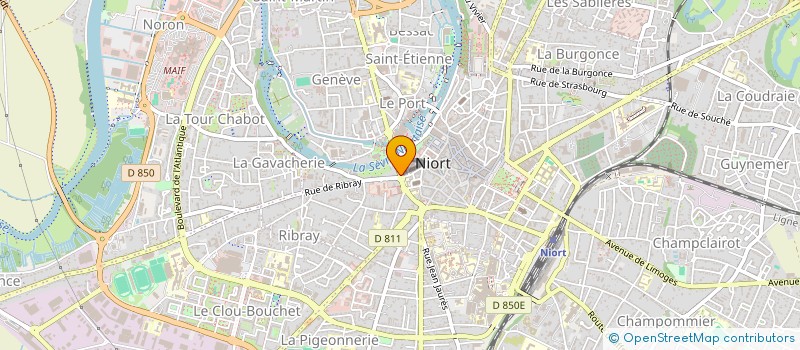 localisation de l'entreprise ACTIV'ETUDES à NIORT
