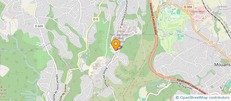 localisation de l'entreprise ACTIV FORMATIONS (ACCUEIL TELEMARKETING INFORMATIQUE VENTE) à GRASSE