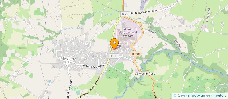 localisation de l'entreprise ACTIV' H. A.  MESSIMY