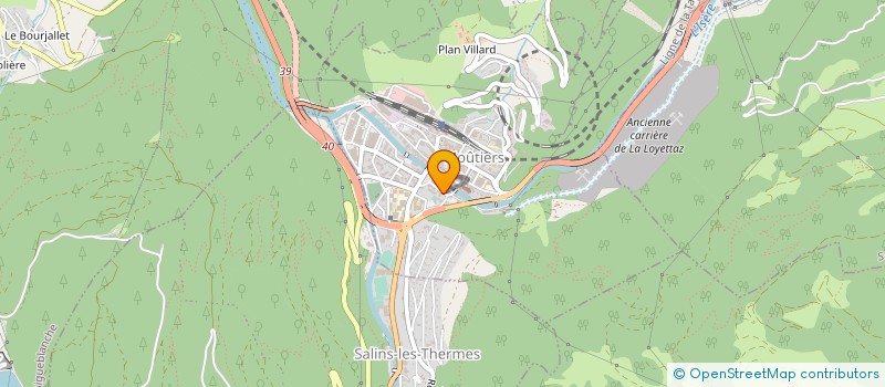 localisation de l'entreprise ACTIV'IMMO  MOUTIERS