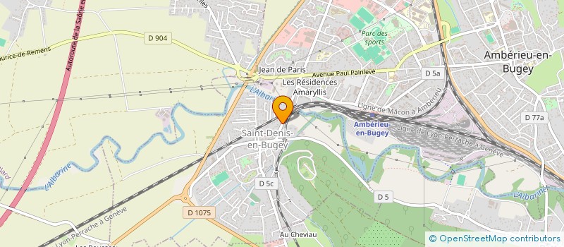 localisation de l'entreprise ACTIV-IMMO  SAINT-DENIS-EN-BUGEY