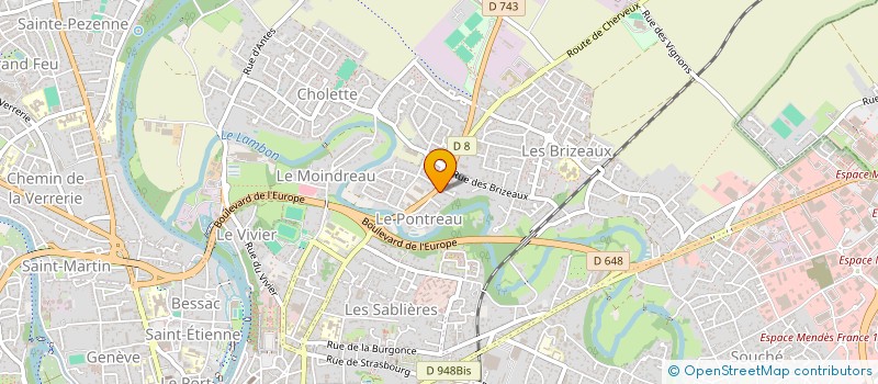 localisation de l'entreprise ACTIV'KINE à NIORT
