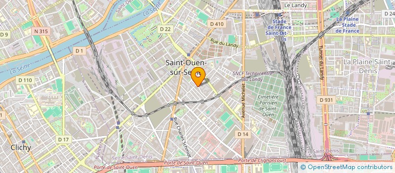 localisation de l'entreprise ACTIV MODE  SAINT-OUEN-SUR-SEINE