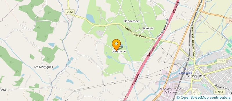 localisation de l'entreprise ACTIV'OC  CAUSSADE