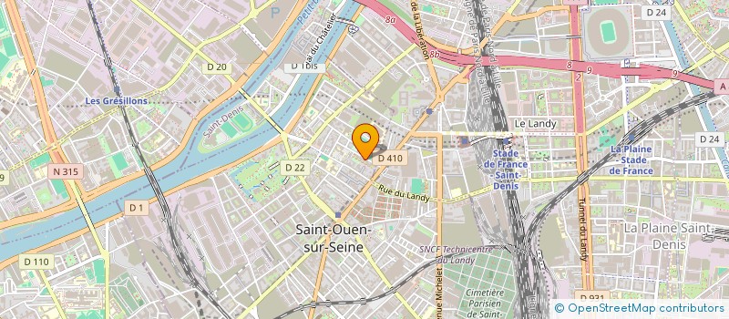 localisation de l'entreprise ACTIV' PARE BRISE à SAINT-OUEN-SUR-SEINE