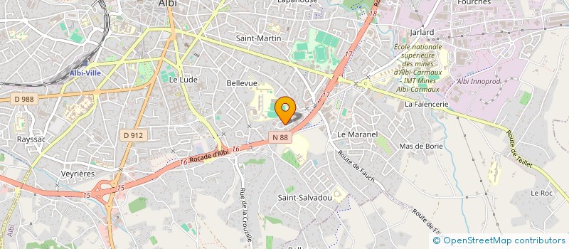 localisation de l'entreprise ACTIV PARTNER  ALBI