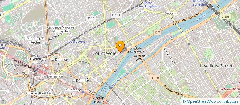 localisation de l'entreprise ACTIV'PRODUCTIONS à COURBEVOIE
