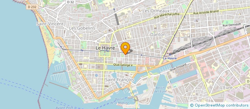 localisation de l'entreprise ACTIV'PUBLICITE à LE HAVRE