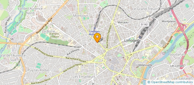 localisation de l'entreprise ACTIV RENOV à LIMOGES