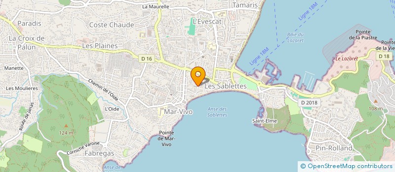 localisation de l'entreprise ACTIV'SANTE à LA SEYNE-SUR-MER