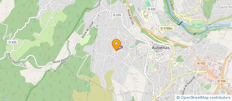 localisation de l'entreprise ACTIV'SOFIA 07 à AUBENAS