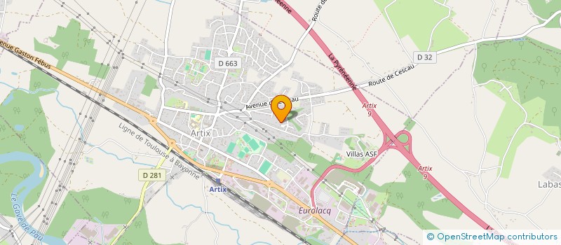 localisation de l'entreprise ACTIV' TAXI à ARTIX