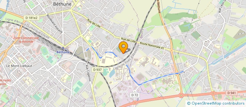 localisation de l'entreprise ACTIV TRAVAUX BETHUNOIS  BETHUNE