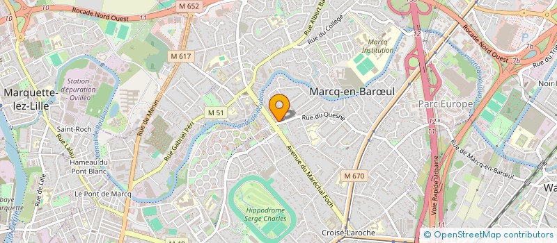 localisation de l'entreprise ACTIV VACANC ECHANGE NORD INNOVAT CULTUR à MARCQ-EN-BARŒUL
