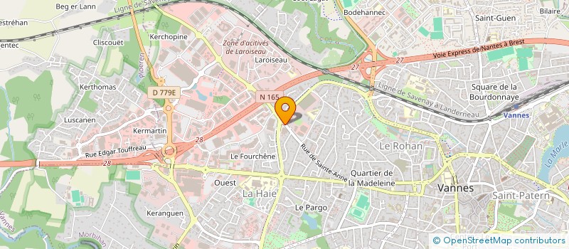 localisation de l'entreprise ACTIVA à VANNES