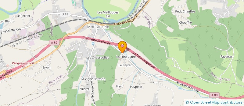 localisation de l'entreprise ACTIVA à MONTREM