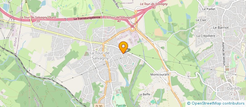 localisation de l'entreprise ACTIVA à LA TOUR-DE-SALVAGNY