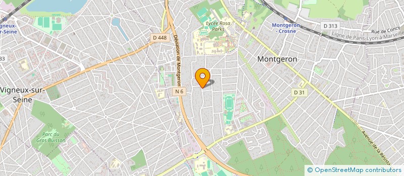 localisation de l'entreprise ACTIVA DPS EUROPE à MONTGERON