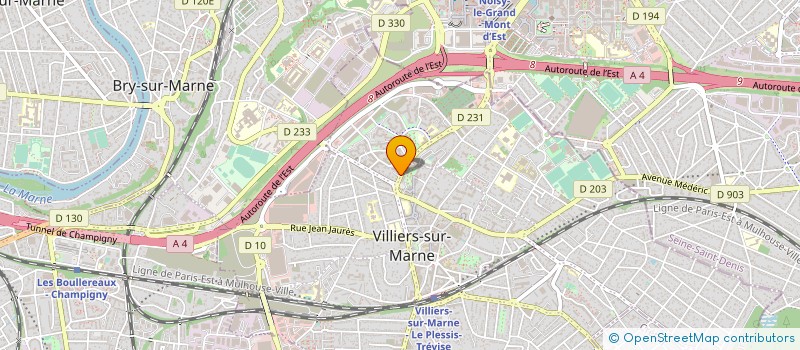 localisation de l'entreprise ACTIVA PRO SECURITE PRIVEE  VILLIERS-SUR-MARNE